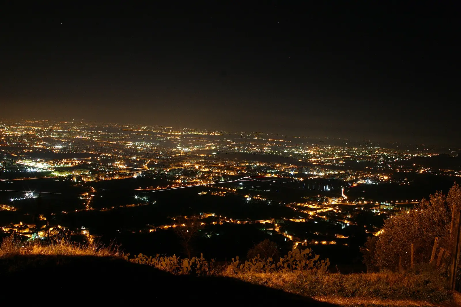Caserta di notte
