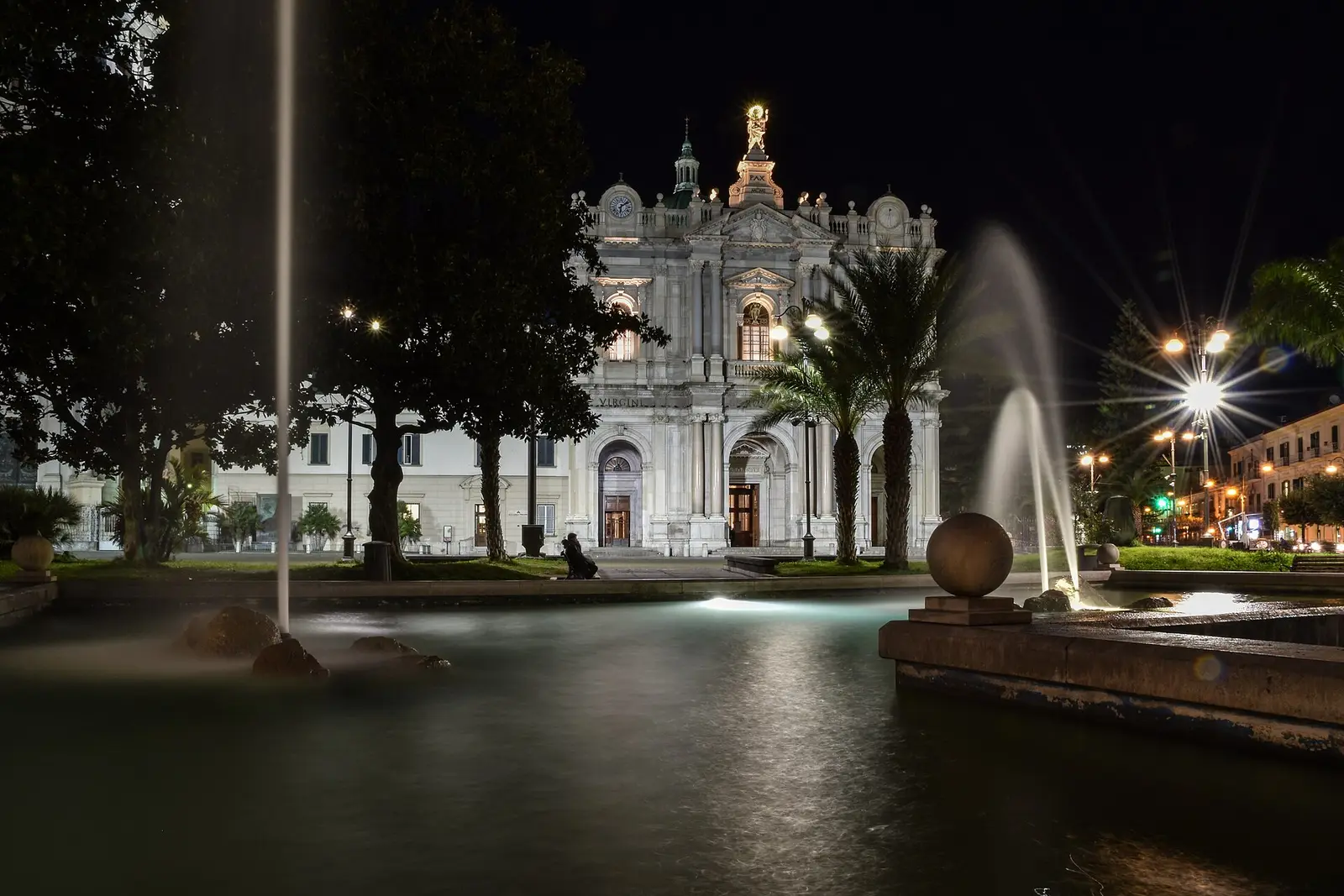 Pompei di notte